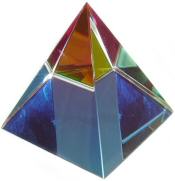 Peacock Crystal Pyramid