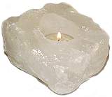 Quartz Crystal Candle Holder