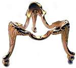 Gold Plated Crystal Ball Stand
