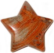 Rainbow Jasper Star Carving