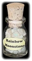 Rainbow Moonstone Gem Bottle
