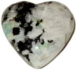 Rainbow Moonstone Heart