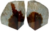 Red Agate Bookends