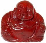 Red Jasper Buddha Carving