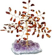 Red Tiger Eye Gemstone Tree