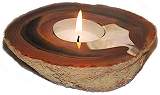 Red Agate Candle Holder