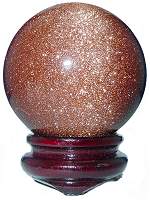 Red Goldstone Sphere