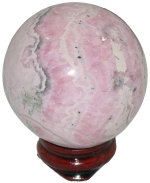 Rhodochrosite Sphere