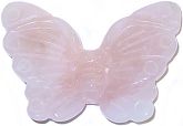 Rose Quartz Butterfly Carving