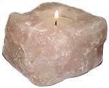 Rose Quartz Candle Holder