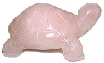 Rose Quartz Turtle Carving 