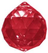 Red Hanging Prism Ball