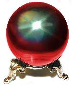 Red AB Crystal Ball