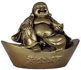 Happy Buddha on Gold Ingot