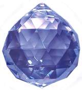 Blue Hanging Prism Ball