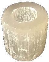 Large Selenite Candle Holder