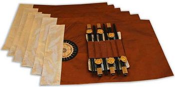 Gold Sun Silk Placemat Set