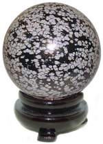 Snowflake Obsidian Sphere