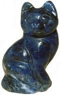 Sodalite Cat Carving