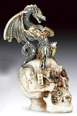 Steampunk Dragon atop Skull $4.95