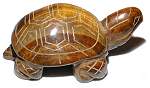 Tiger Eye Turtle Carving