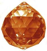 Gold Hanging Prism Ball