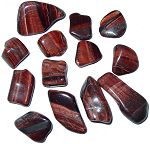 Red Tiger Eye Tumbled Stones