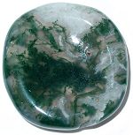 Moss Agate Thumb Stone