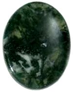 Moss Agate Worry Stone