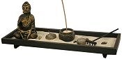 Large Black Wood Zen Garden