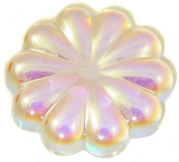 Aurora Borealis Fluted Ball & Egg Stand