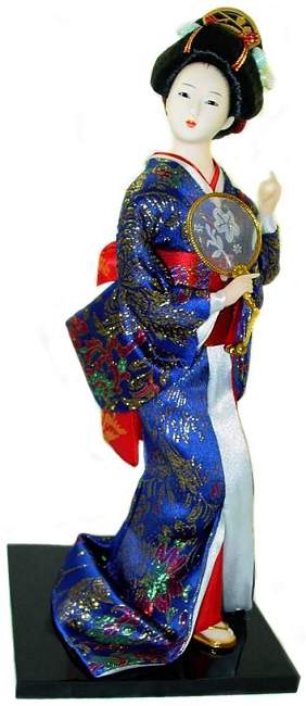 Geisha Doll in Blue