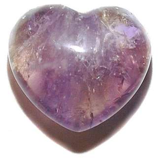 Ametrine Carved Heart