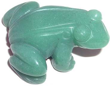 Aventurine Frog Carving