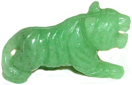 Aventurine Tiger Carving