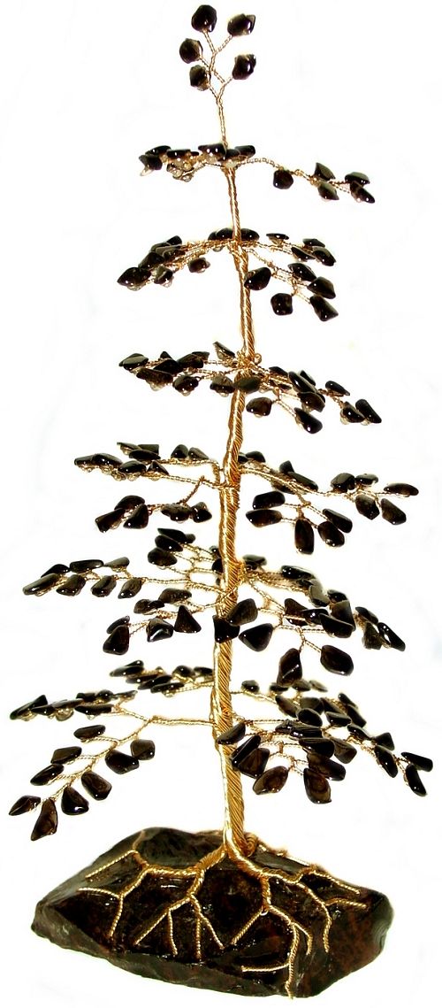 Black Obsidian Gem Tree