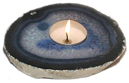 Blue Agate Candle Holder