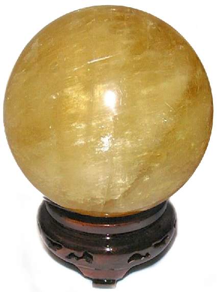 Gold Calcite Spheres