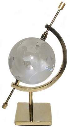 Caliper Brass Globe Stand