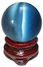 Sky Blue Cat's Eye 40mm Sphere