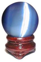 Blue Cat's Eye 40mm Sphere
