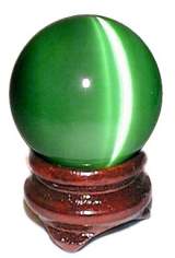 Green Cat's Eye 40mm Sphere