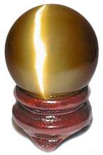 Gold Cat's Eye 40mm Sphere