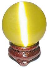 Yellow Cat's Eye Sphere