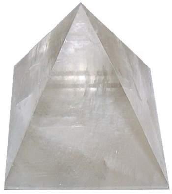 Clear Calcite Pyramid