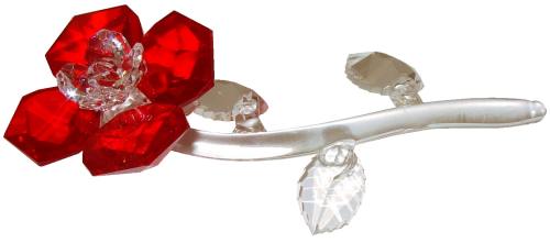 Large Crystal Rose Sculpture