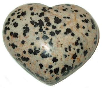 Dalmatian Jasper Heart