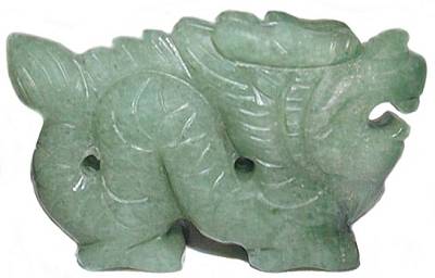 Aventurine Dragon Carving