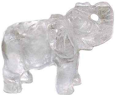 Quartz Elephant Carving 