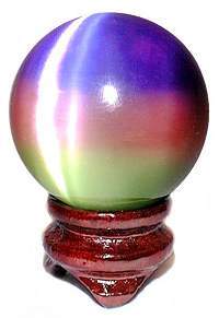 Multicolor Cat's Eye 2" Sphere